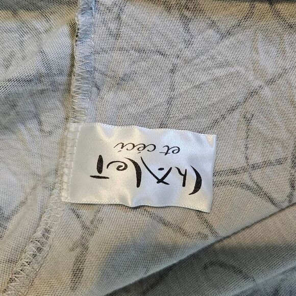 Chalet sleeveless long cardigan,  gray patterned. Size M/L.  #875 - Picture 4 of 5